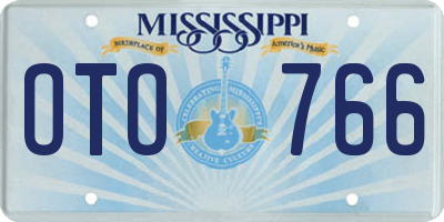MS license plate OTO766