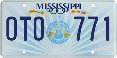 MS license plate OTO771
