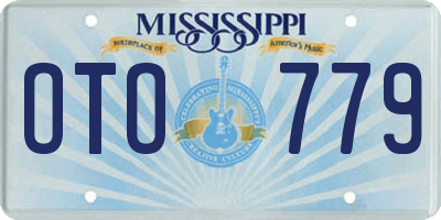 MS license plate OTO779