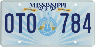 MS license plate OTO784