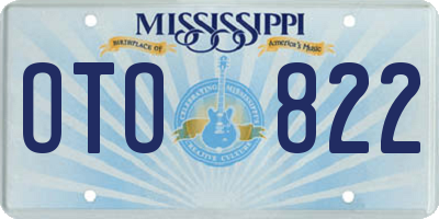 MS license plate OTO822