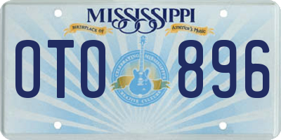 MS license plate OTO896