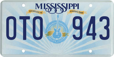 MS license plate OTO943