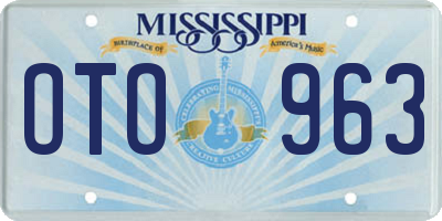 MS license plate OTO963