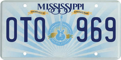MS license plate OTO969