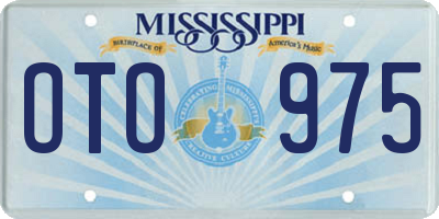 MS license plate OTO975