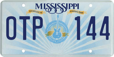 MS license plate OTP144