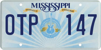 MS license plate OTP147