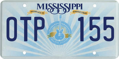 MS license plate OTP155