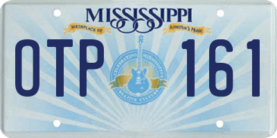 MS license plate OTP161