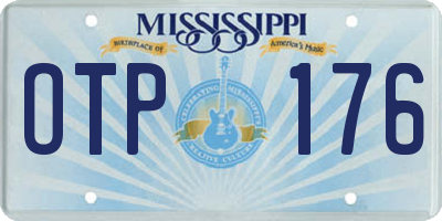 MS license plate OTP176