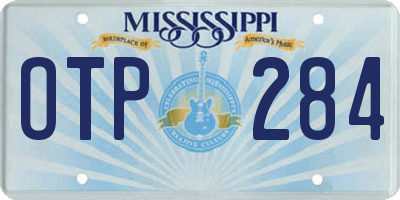 MS license plate OTP284