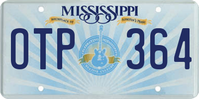 MS license plate OTP364