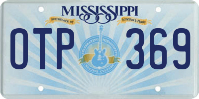 MS license plate OTP369