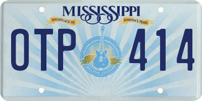 MS license plate OTP414