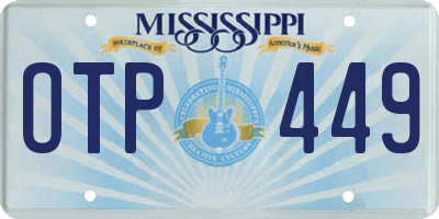 MS license plate OTP449