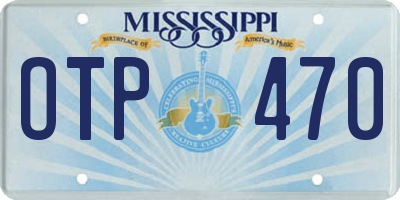 MS license plate OTP470