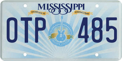 MS license plate OTP485