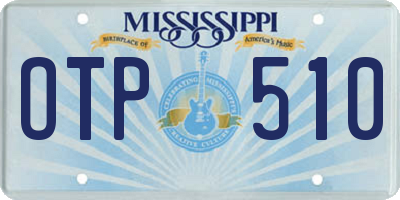 MS license plate OTP510