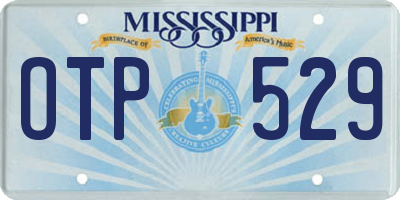 MS license plate OTP529