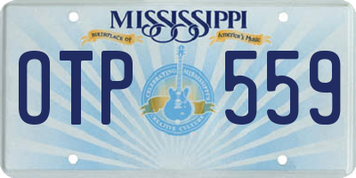 MS license plate OTP559