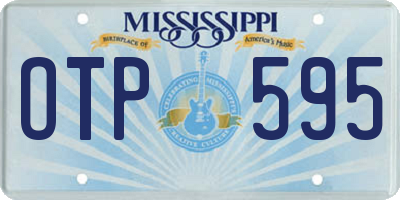 MS license plate OTP595