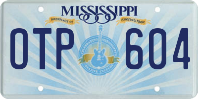 MS license plate OTP604