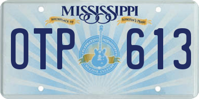 MS license plate OTP613