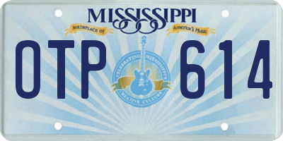 MS license plate OTP614