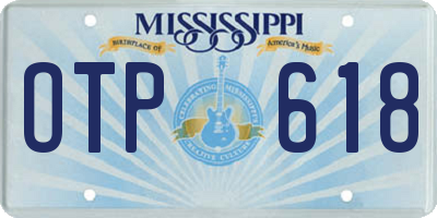 MS license plate OTP618