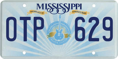 MS license plate OTP629