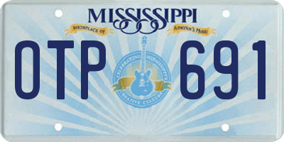 MS license plate OTP691