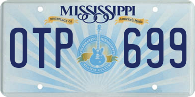 MS license plate OTP699