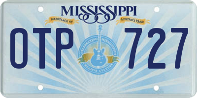 MS license plate OTP727
