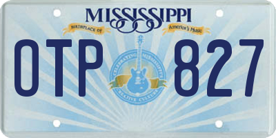 MS license plate OTP827