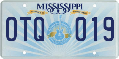 MS license plate OTQ019