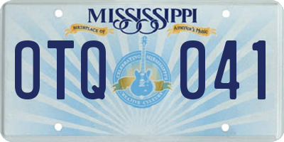 MS license plate OTQ041