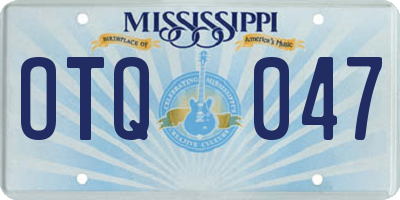 MS license plate OTQ047