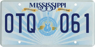 MS license plate OTQ061