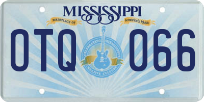MS license plate OTQ066