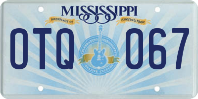 MS license plate OTQ067