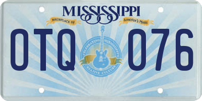 MS license plate OTQ076