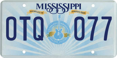 MS license plate OTQ077