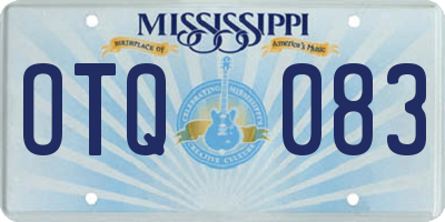 MS license plate OTQ083