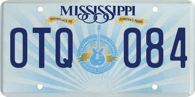 MS license plate OTQ084