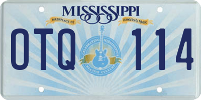 MS license plate OTQ114