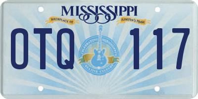 MS license plate OTQ117