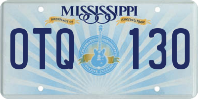 MS license plate OTQ130