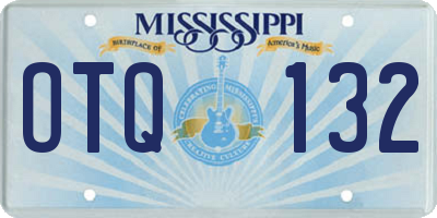 MS license plate OTQ132