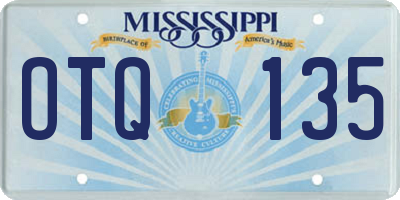 MS license plate OTQ135